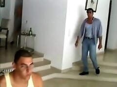 Stud Fucks Whore While His Buddies Watch