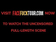 Face Fuck Tour - Hot Blonde Lisi Kitty Throated And Soaked In Drool