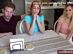He Gets His Cock Sucked By The Two Of Them After Winning The Strip Game