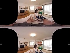 A Real Couple: If Your Boyfriend Can't Move, How Many Times can She Make Him Cum?; Cute Japanese Virtual Girlfriend