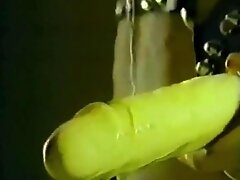 Gal screws a guy in a vintage femdom video