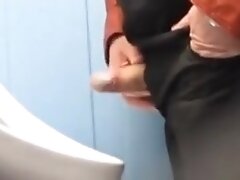 Spying on Step dad's cock through the cottage wall