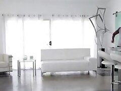 sexy brunette gets double penetrated