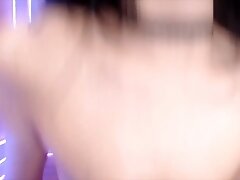 Japanese Teika teasing her big tits