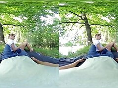 In Nature With Sarah Kay - Young Blonde Pornstar POV VR