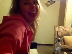 Blonde sucks and fucks