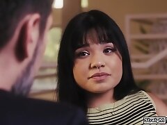 Latina lets perv butler anal fuck her once to get rid of him