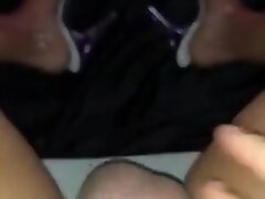 Cum on clear Pleaser Mules