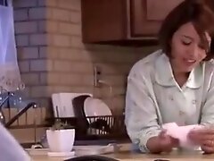 Asian Step mom Secretly Fingered by not Step son and Make her Squirt