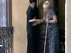 Fat blond granny fucked