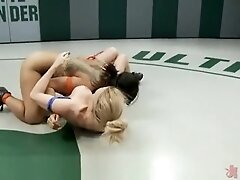 Sin makes the Dragon orgasm on the mat, Still gets her ass kicked