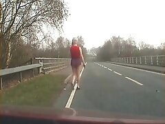 Zoe Flaunts In The Streets With Barely A Skirt To Cover Her