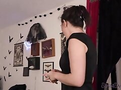 Gorgeous & Sexy Sinn Sage Ties Up Some Lucky Dude To Tease Him!