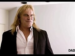 DADDY4K. Blonde angelface shows her passion in bed with grooms Step dad