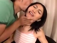 Asian chick loves playing with toys and cock