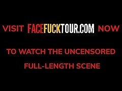 Face Fuck Tour - Busty Michel Chika Jaw Breaking Deepthroat Throatpie