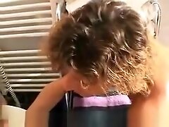 Step mom Gives Girl Enema On The Toilet
